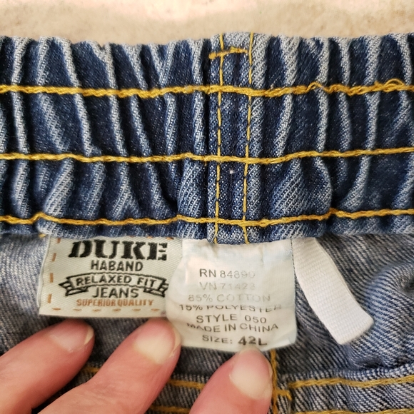 Men's Duke Haband Rlaxed Fit Jeans 42L - Picture 4 of 5